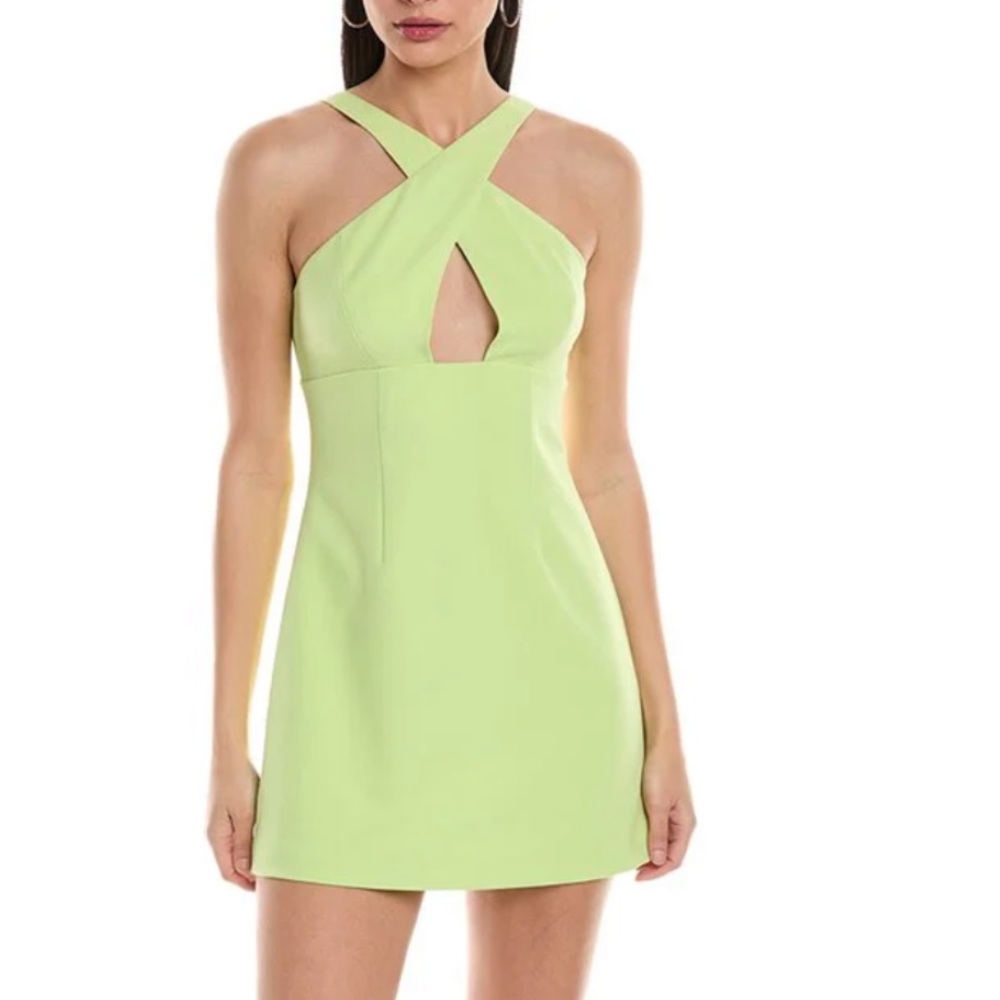 French Connection Whisper Ruth Crossover Mini Dress